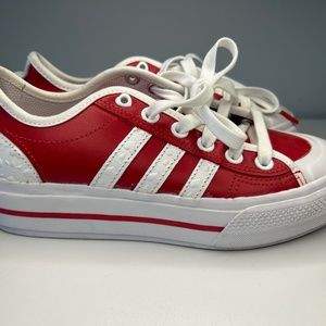 Adidas Nizza RF Heart Embossed Scarlet Size 6.5